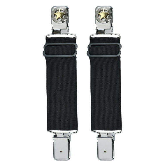 Dream Apparel Adjustable Boot Clips for Motorcycle Riding, Biker Boot Straps Elastic Pant Keeper