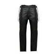 thumbnail image 1 of Dream Apparel Black Motorcycle Leather Chaps for Men Women Cowhide Leather Pants w/ Side Zipper on waist, 1 of 5