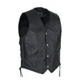 thumbnail image 1 of Dream Apparel Kids Motorcycle Vest Youth Classic Biker Vest Premium Cowhide Leather children Coats with Multiple Pockets Black, 1 of 7