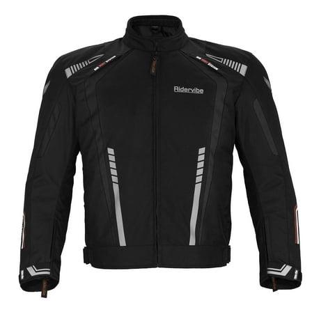 Dream Apparel Men's All-season Motorcycle Jacket for Enduro Dualsport Riding with 600 D polyester, Armor Foam Padding, Visibility