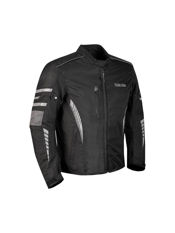 Men's All-season Motorcycle Jacket for Enduro Dualsport Riding with 600 D polyester, Armor Foam Padding, Visibility
