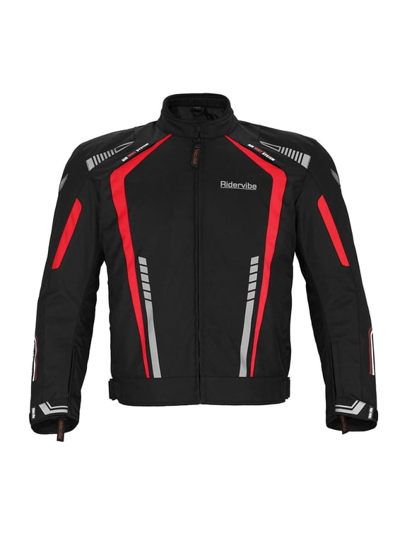 Men's All-season Motorcycle Jacket for Enduro Dualsport Riding with 600 D polyester, Armor Foam Padding, Visibility