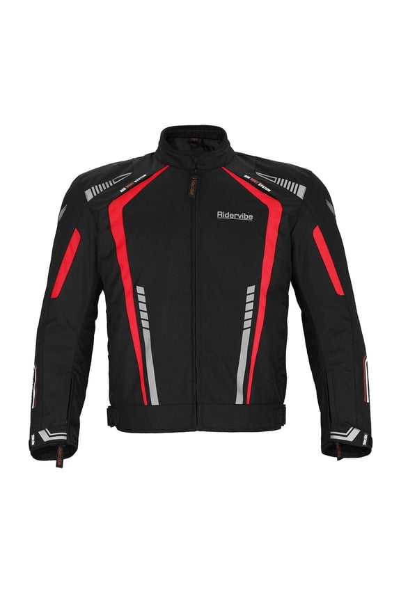 Men's All-season Motorcycle Jacket for Enduro Dualsport Riding with 600 D polyester, Armor Foam Padding, Visibility