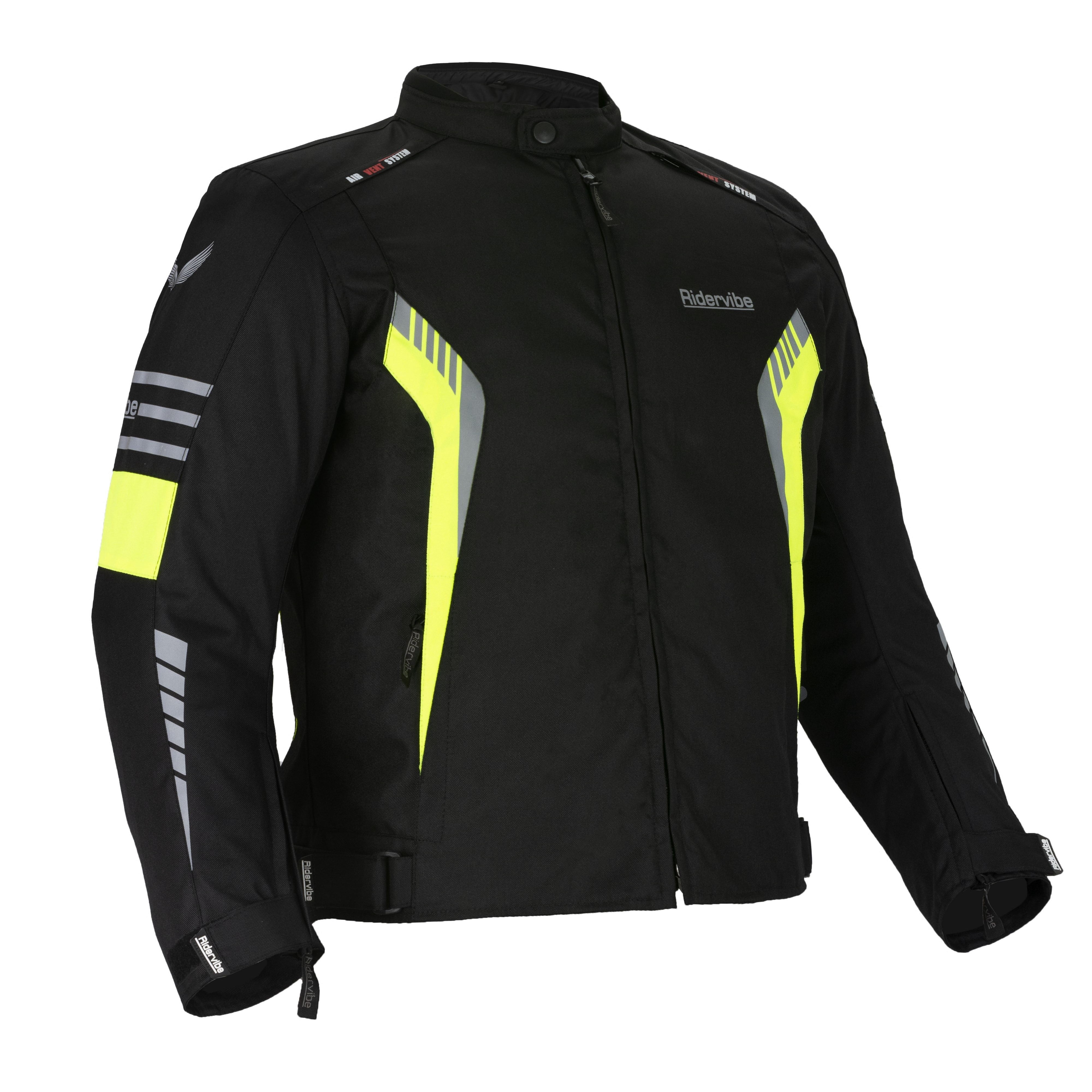 Dream Apparel Men's All-season Motorcycle Jacket for Enduro Dualsport Riding with 600 D polyester, Armor Foam Padding, Visibility