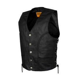 【新品未使用】RIDERS FAKE LEATHER VEST XUNRYAN Mens Faux-Leather Motorcycle Vest Sleeveless Casual