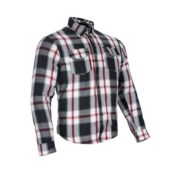 Dream Apparel Men's Long Sleeve Casual Shirt Armored Buffalo Plaid Flannel Shirt 100 % Cotton