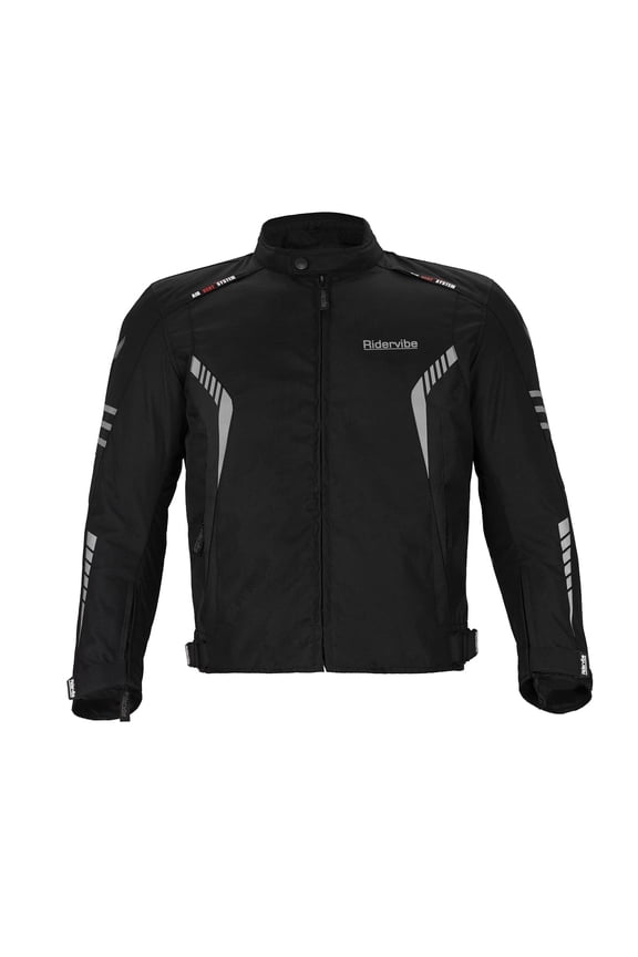 Mens Motorcycle jacket Men's All-season Motorcycle Jacket for Enduro Dualsport Riding with Night Reflection, 600 D polyester, Armor Foam Padding