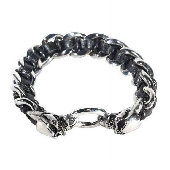 Dream Apparel Mens Stainless Steel Bike Chain Motorcycle Chain Bracelet for Women, Heavy Metal Biker Bracelet, Bicycle Link Chain Bracelet