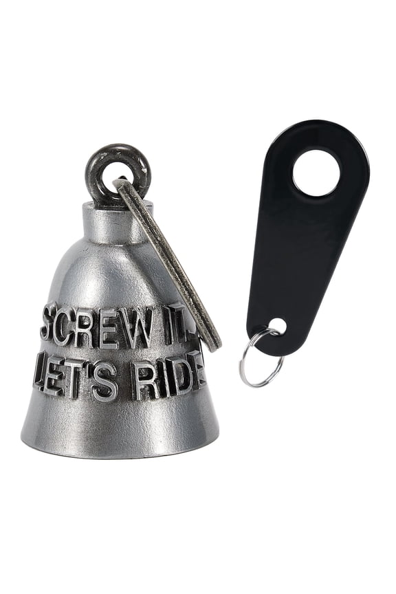 Motorcycle Bell for Biker Good Luck Riding Bells with Hanger Motorcycle Accessory or Keychain for Luck Rider Gift