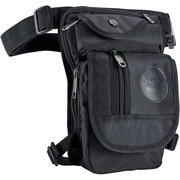 Dream Apparel Motorcycle Drop Leg Bag for Outdoor Cycling, Multi-pocket Waist Pack Thigh Bag for Men, Bike Rider Climbing Hip Leg Bag