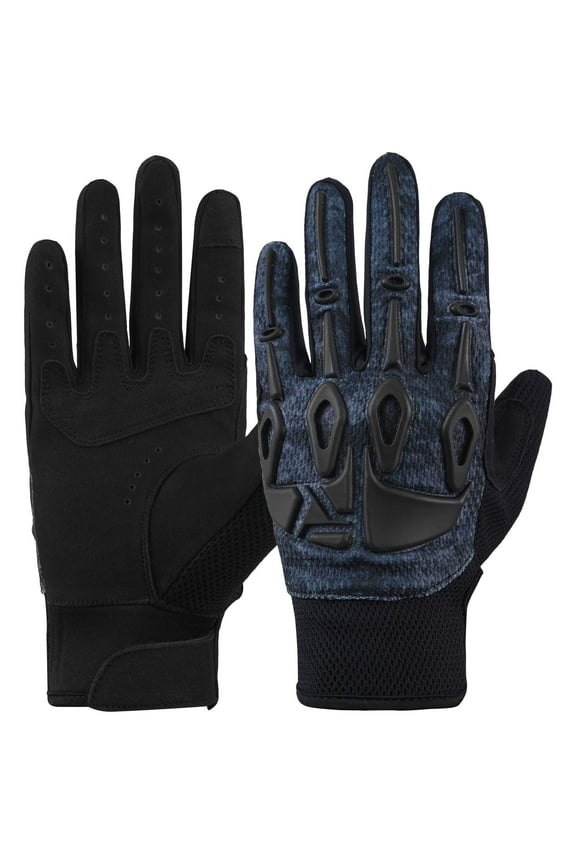 Motorcycle Gloves Black and Blue