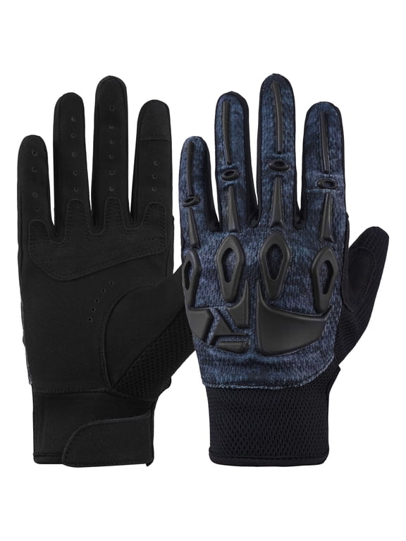 Motorcycle Gloves Black and Blue
