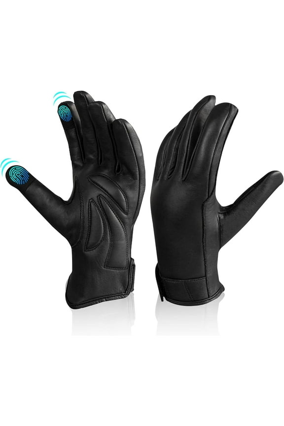 Motorcycle Riding Gloves for Men Women Biker W/ Touchscreen, Waterproof Full Finger Glove Motorbike, Cycling, Driving, Hiking
