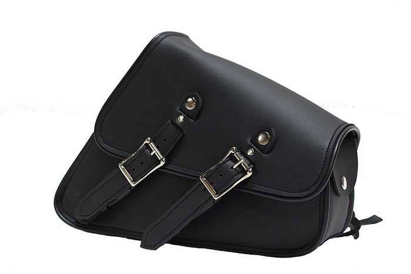 Dream Apparel Motorcycle Saddle Bags Leather Solo Swing Arm Bag For Softails and Choppers Motorcycle Luggage Bags Left Side Bag for Motorcycle Left Side Walmart