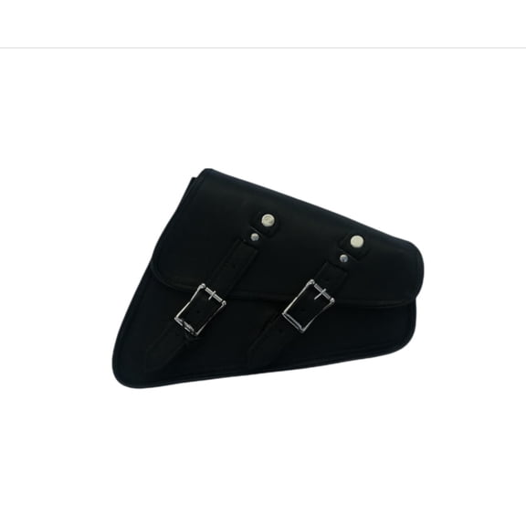 Dream Apparel Motorcycle Saddle Bags Leather Solo Swing Arm Bag For Softails and Choppers Motorcycle Luggage Bags Left Side Bag for Motorcycle Left Side