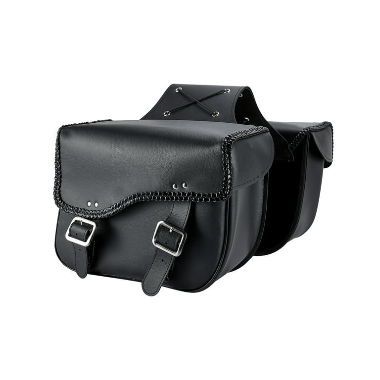 Dream Apparel Motorcycle Saddle Bags Synthetic Leather Motorcycle