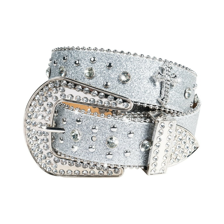 Dream Apparel Rhinestone Belt for Men and Women, Western Cowgirl - Main Image