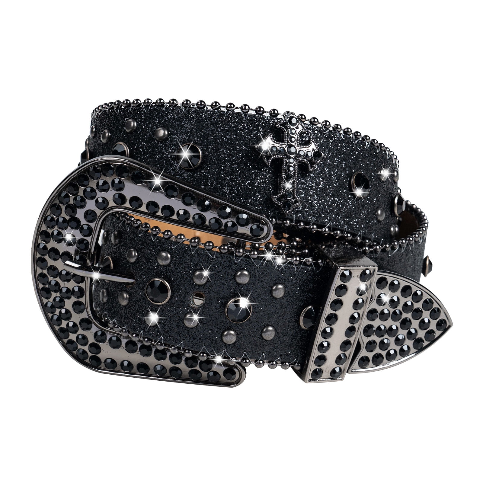 Dream Apparel Rhinestone Belt for Men and Women, Western  display picture 2