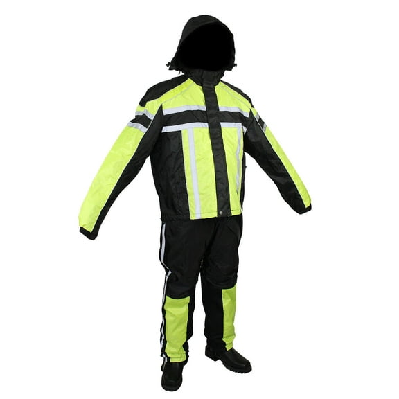 Dream Apparel Textile Two-Piece Rain Suits Waterproof Rain Gear for Men Women Heavy Duty Rain Coat Jacket and Pants Overalls