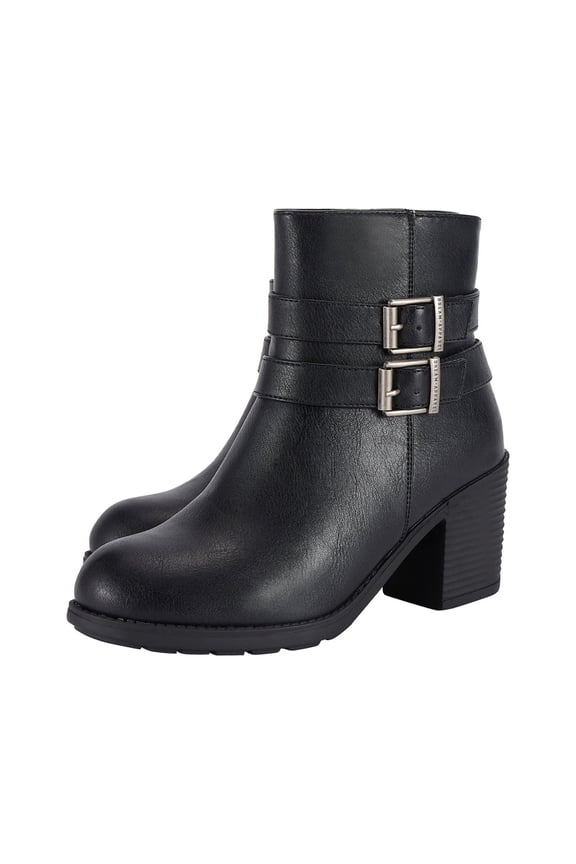 Women's Ankle Boots Faux Leather Biker Riding Boots Motorcycle Combat Boots