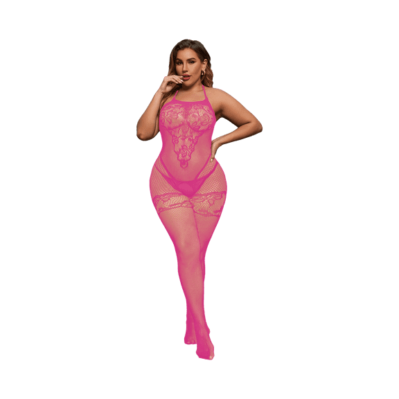 Dream Apparel Womens Lingerie Fishnet Bodysuit Mesh Chemise Babydoll Sexy Mesh Teddy Lingerie