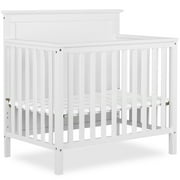 Dream On Me Ava 4-in-1 Convertible Mini Crib, White