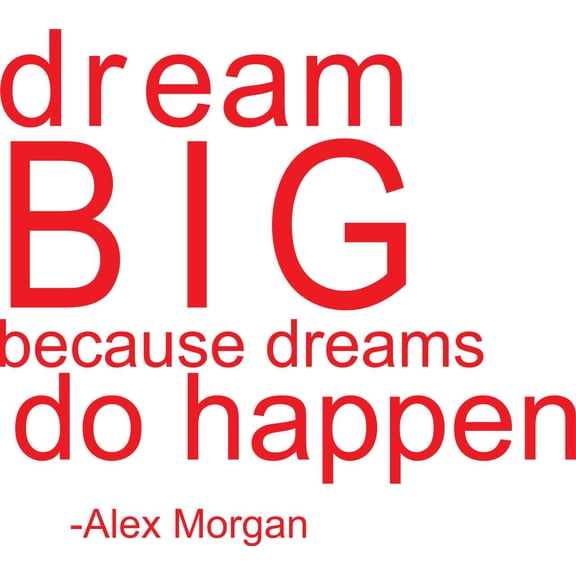 Dream BIG because dreams do happen' - Saying Vinyl Wall Decal Quote Art - Craft Room Sticker - 20"x17" [Y3]