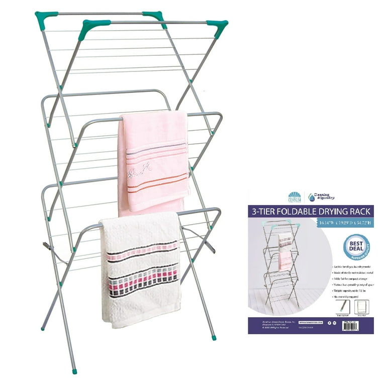 3-Tier Foldable Clothes Drying Rack – Hulife Home