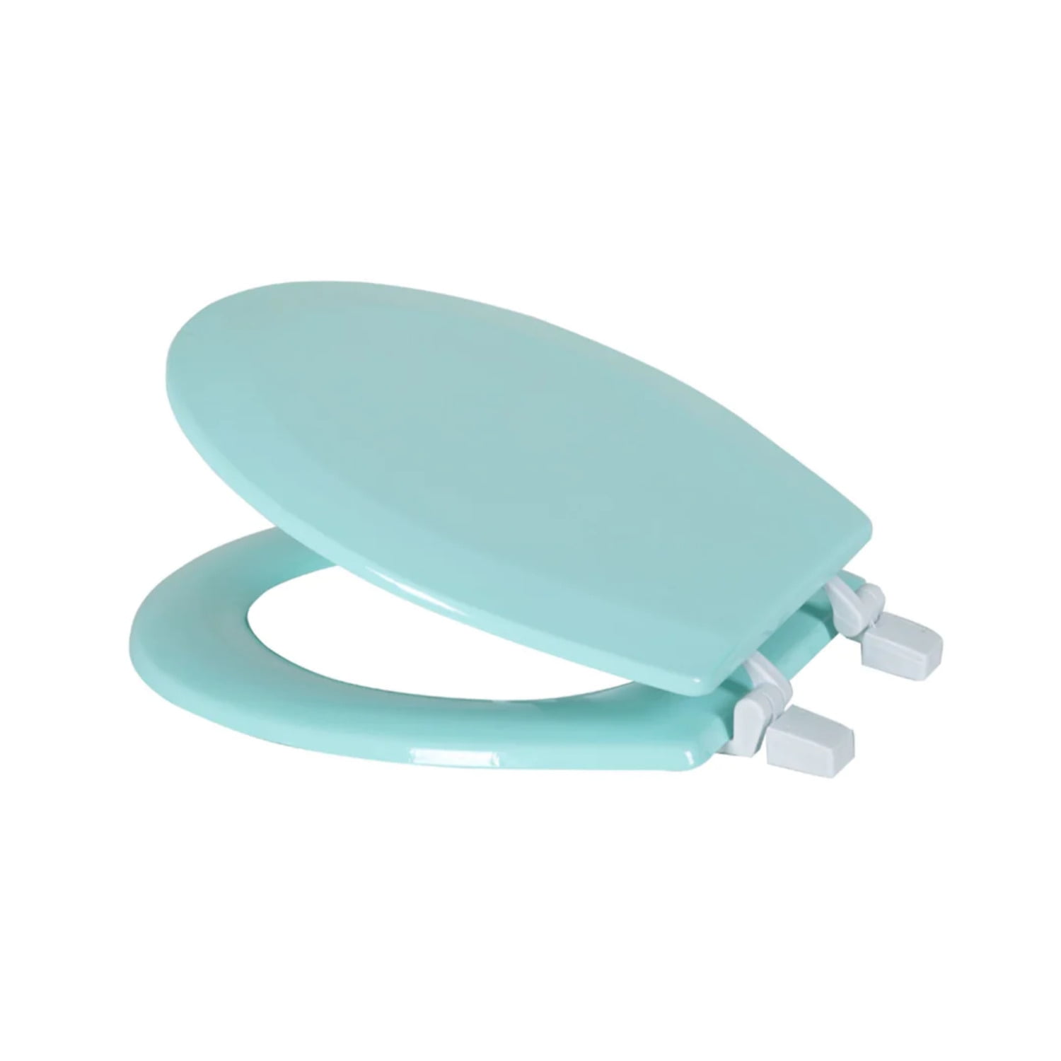 Dream Bath Beveled Edge Heavy Duty Round Toilet Seat with non-slip seat and quick-attach easy install hardware, MDF Mint