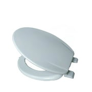 Dream Bath Heavy Duty Elongated Toilet Seat with non-slip seat and quick-attach easy install hardware, MDF White