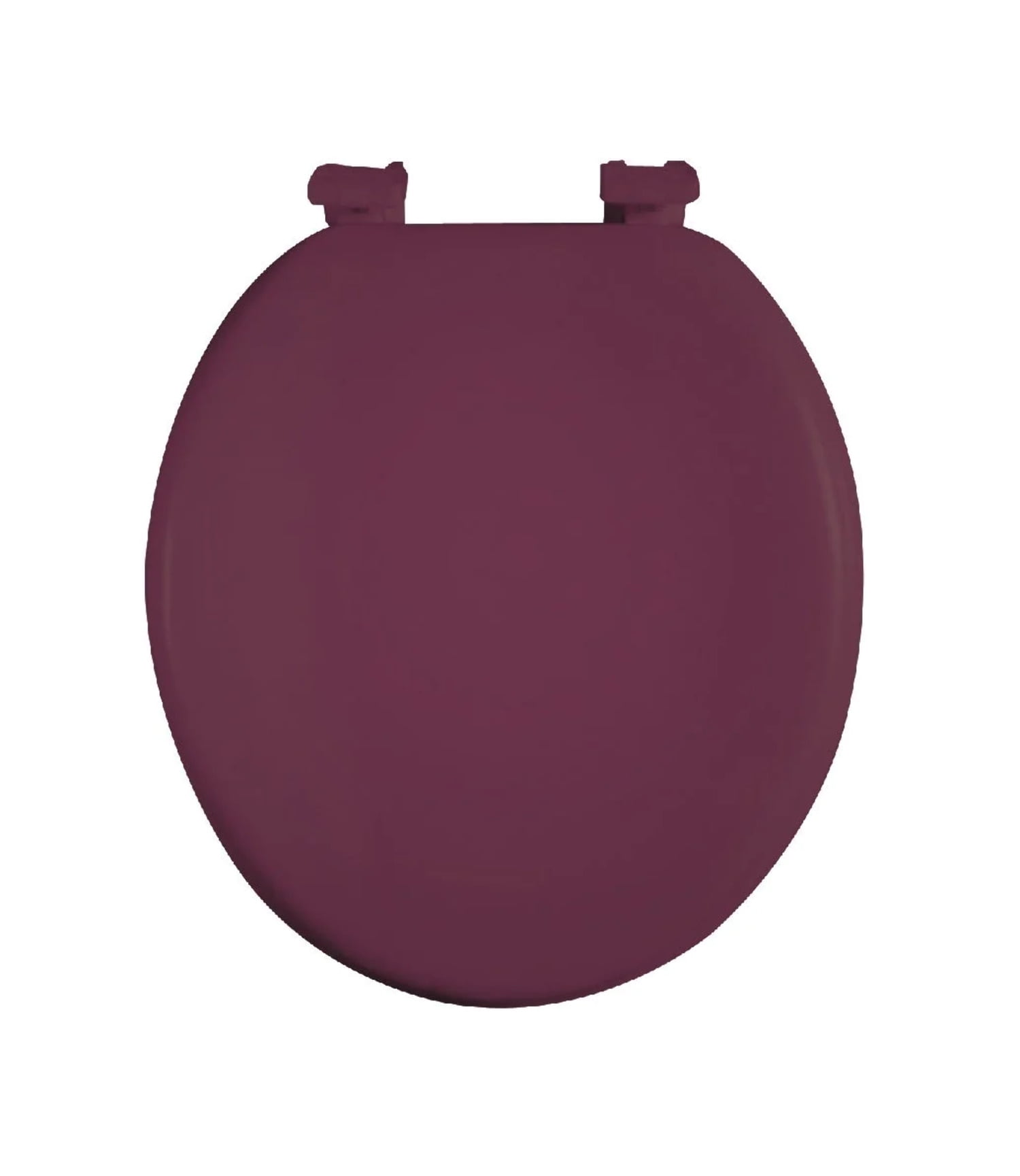 Dream Bath Soft Cushioned Round Front Toilet Seat with non-slip seat and quick-attach easy install hardware, Burgundy