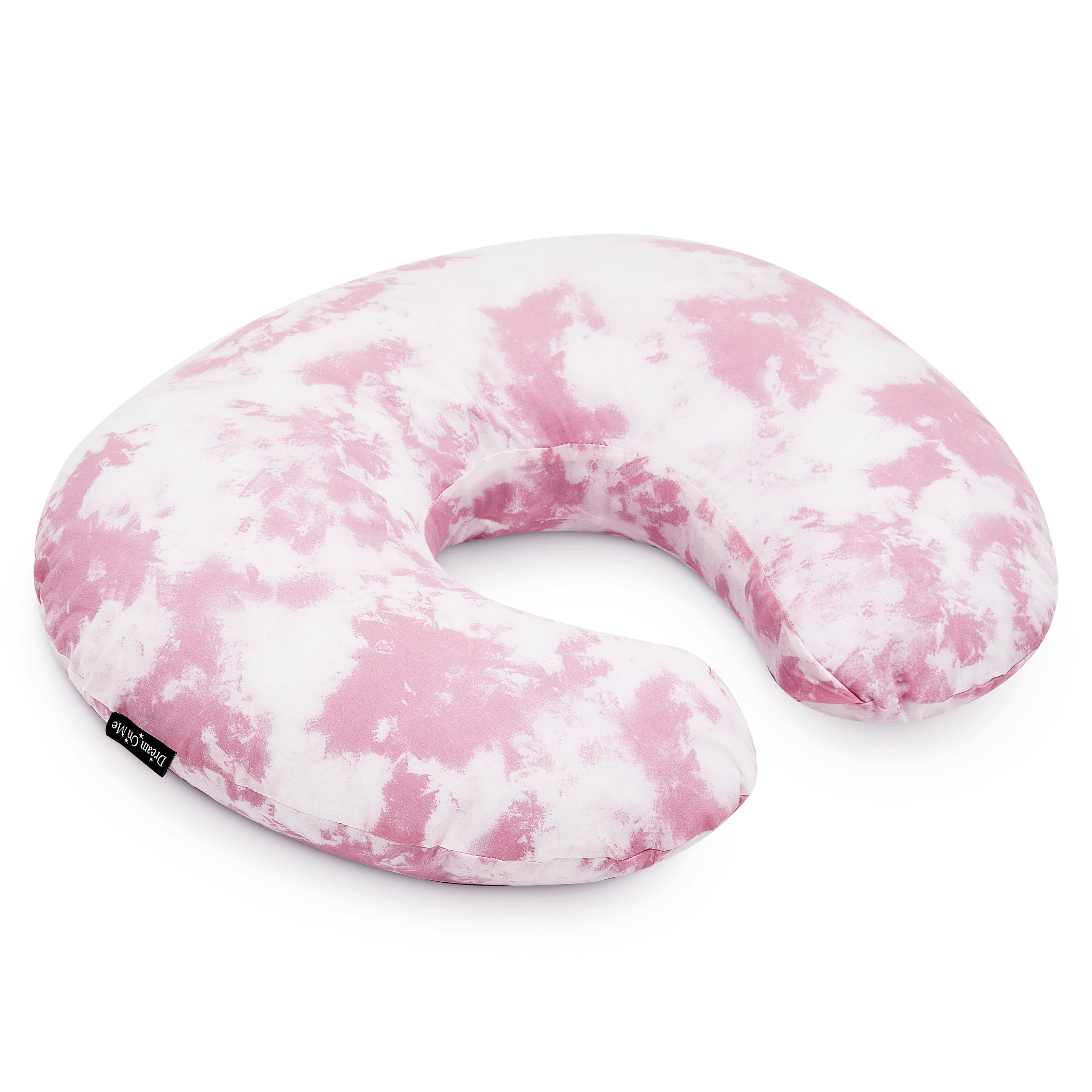 Dream On Me Beeboo Nursing Pillow and Positioner, Breastfeeding and Bottlefeeding Pillow, Removable and Washable Pillow Cover, Soft and Breathable Fabric in Pink