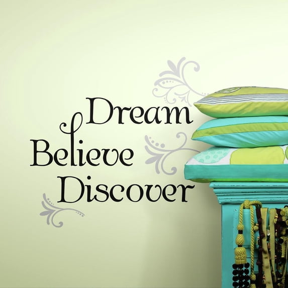 Dream, Believe, Discover Quote Wall Decals