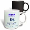 thumbnail image 1 of 3drose, Dream Big Baby Boy. Baby Quote. Kids Quotes. Blue., 11oz Magic Transforming Mug, 1 of 7