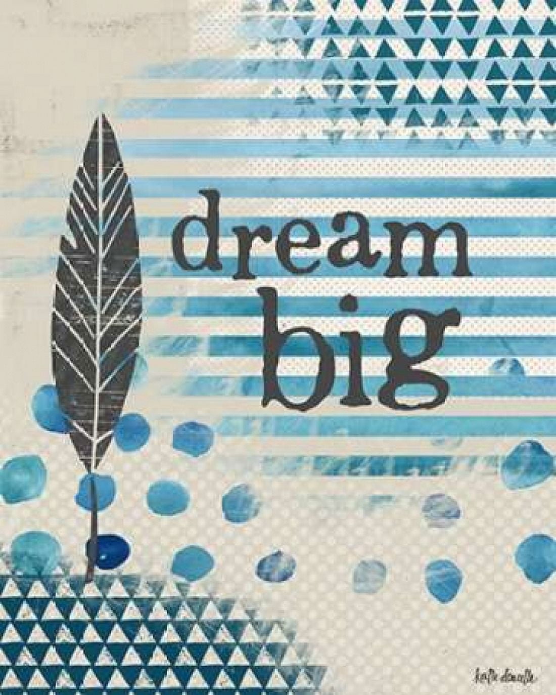 Dream Big - Blue Canvas Art - Katie Doucette (24 x 30)