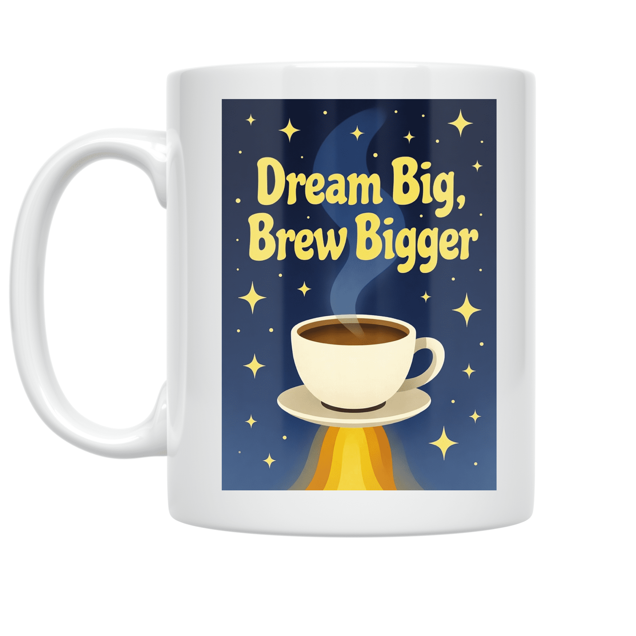 To Design Simple Rockets Dream Big Brew Bigger Rocket Design - Coffee Enthusiast - 11 oz Ceramic ...