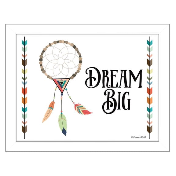 Dream Big By Susan Boyer Printed Framed Wall Art Wood Multi-Color