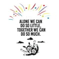 thumbnail image 1 of Together We Can Do So Much Making Memories Together Quote Vinyl Design Wall Art Sticker Designs Vinyl Stickers For Home House Walls Rooms Windows Bedroom Decoration Size (26x26 inch), 1 of 3