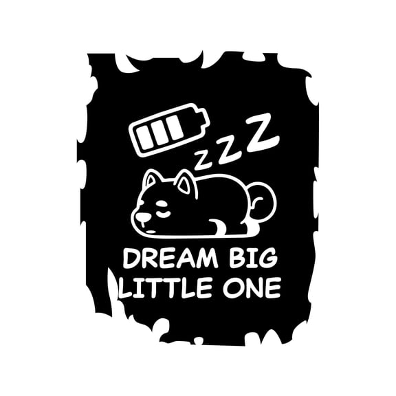 Dream Big Little One Kids Wall Decor Good Night Quote Wall Design Wall Art Sticker Designs Vinyl Stickers For Home House Walls Rooms Windows Bedroom Decoration Size (12x12 inch)