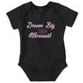 thumbnail image 1 of Dream Big Little One Mermaid Cute Bodysuit Jumper Girls Infant Baby Brisco Brands 12M, 1 of 6