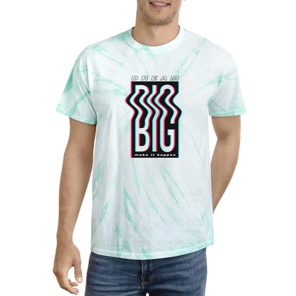 Dream Big Make It Happen Tie Dye Cyclone Men -Image by Shutterstock, Male x-Large