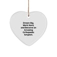 thumbnail image 1 of Dream Big Orthopedic Surgeon Gifts for Men - Heart Ornament Inspirational Quote, Christmas Unique Gifts from Friends, 1 of 1