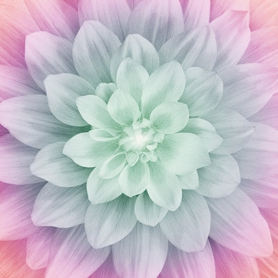 Dream Big - Pastel - Floral - Hoffman Fabrics - P4389-135-Pastel