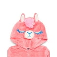 thumbnail image 1 of Dream Big Peace Out Girls Hooded Lama One Piece, Sizes 4-12, 1 of 3