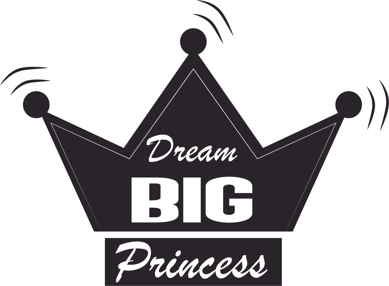 Dream Big Princess Children Motivational Sayings Motto Mantra Quotes ...
