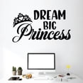 thumbnail image 1 of Dream Big Princess - Cute Girls Room Vinyl Wall Decal Wall Decoration For Girls Kids Baby Girl Nursery Wall Sticker Design Quote Home Room Bedroom Cute Wall Sticker Decal Decoration Size (30x30 inch), 1 of 3