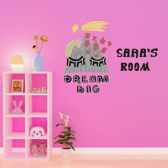Dream Big Pyramids Shrine Tomb Pyramids Of Egypt Teacher Classroom Student Homework Artwork Personalized Name Holiday Gift Decorating Ideas Bedroom Wall Decal Sticker - Size: 40 In X 32 In
