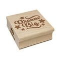 thumbnail image 1 of Dream Big Stars Motivational Square Rubber Stamp Stamping Scrapbooking Crafting - Small 1.25in, 1 of 7