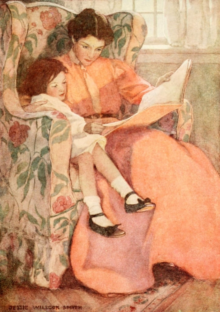 Dream Blocks 1908 Rainy day Canvas Art - Jessie Willcox Smith (18 x 24)