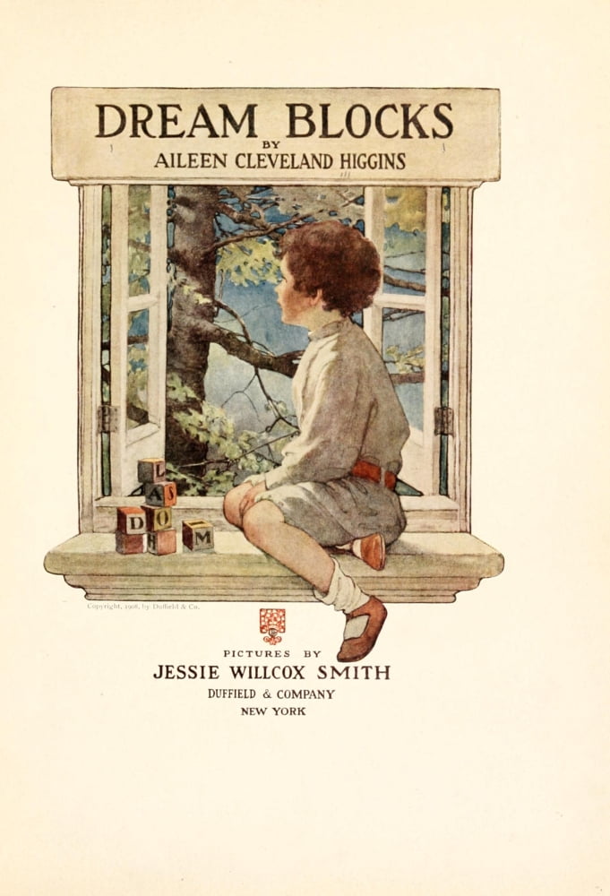 Dream Blocks 1908 Title page Canvas Art - Jessie Willcox Smith (18 x 24)